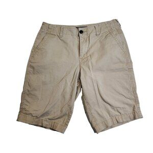 vintage aeropostale mens size 30" sand color casual chino shorts